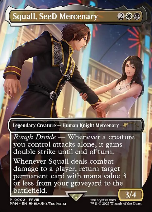Squall, SeeD Mercenary (Borderless) (Surge Foil) (FIN-547